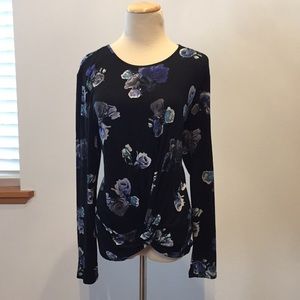 Thakoon front-twist long sleeve shirt